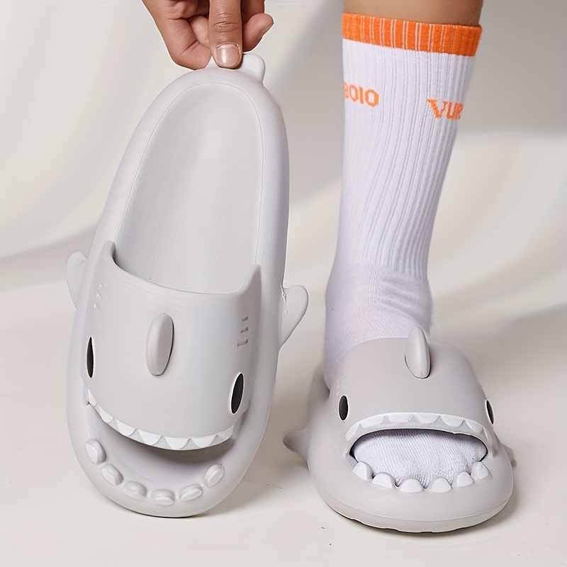 Funny Cloudy Shark House Slippers for Women