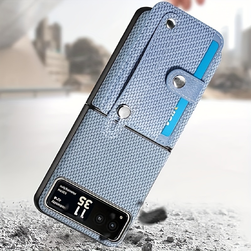 Pu Leather Case Compatible Motorola Razr 40 Ultra With Hand Strap,  Protective Case For Moto Razr+ Plus 2023