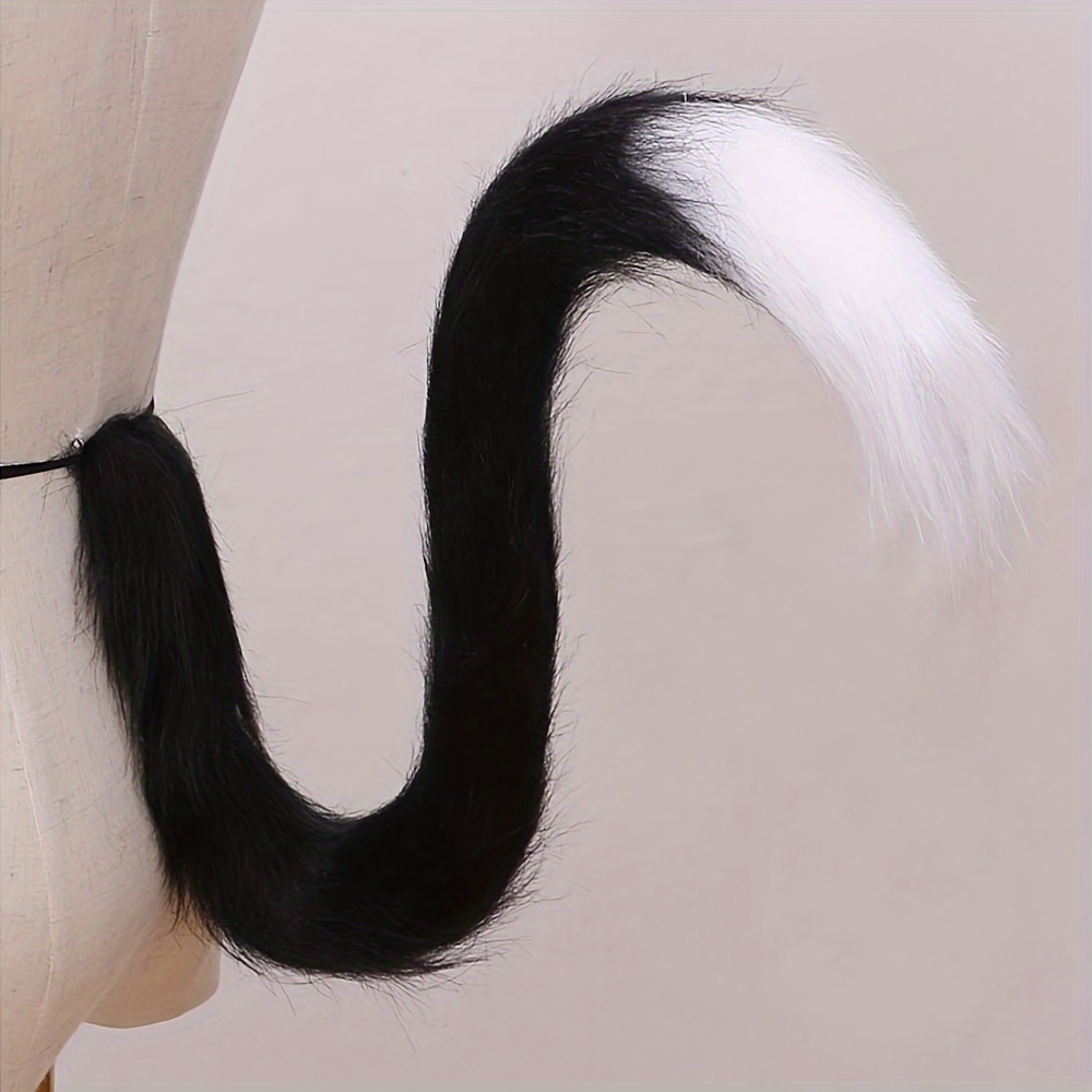 2 Styles Plush Cat Tail Costume Prop Cute Halloween Cosplay Temu