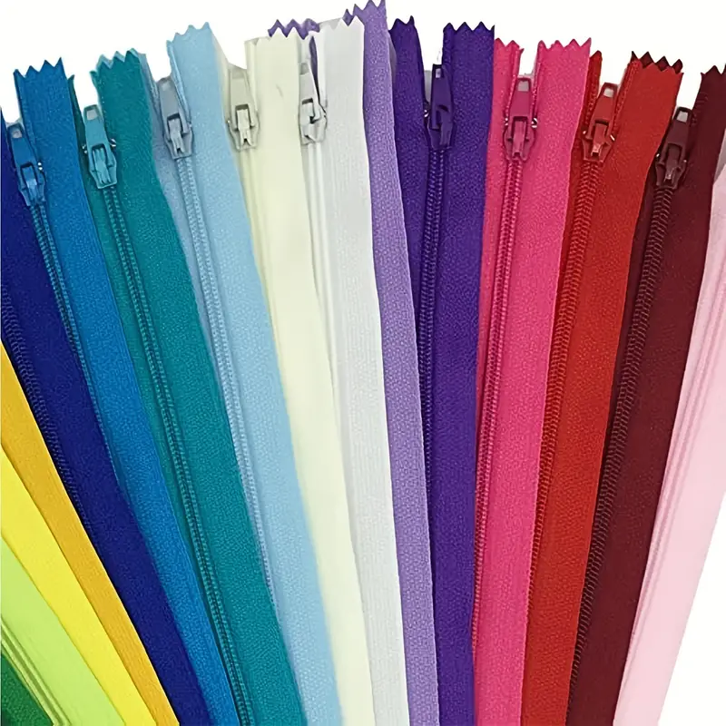 3# Mixed Colors Nylon Zippers Sewing Zippers For Sewing - Temu