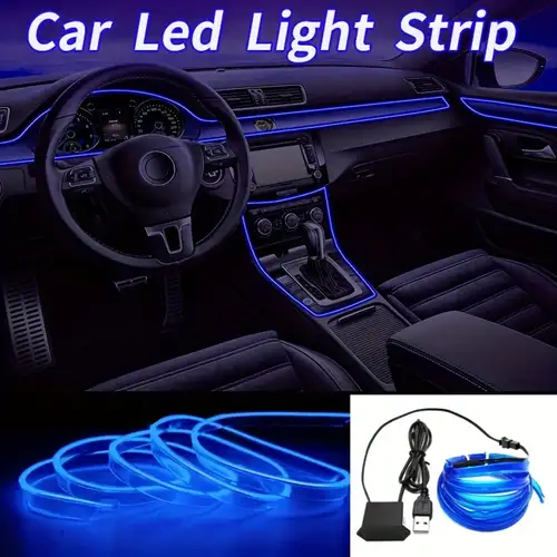 15,24 Cm 1 Full Color Streamer Auto Umgebungslichter RGB 64Color Universal  LED Innenraum Versteckte Symphony Atmosphäre Lampe Armaturenbrett Panel
