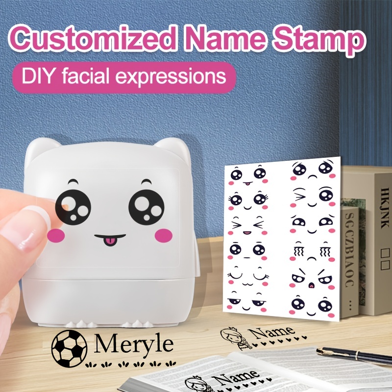 Kids Clothing Labels Stamp and Fabric Ink for Daycare or Camp, Self Inking  Stamp for Clothing, Name Clothes Stamp, Custom Fabric Stamp 