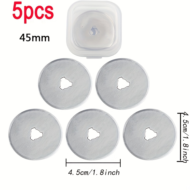 Replacement Blades Rotary Cutter  Rotary Cutter Cutting Fabric - 5/10pcs  45mm Round - Aliexpress