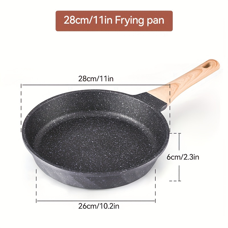 Medical Stone Frying Pan Wok Pan Non-stick Pan Skillet Cauldron