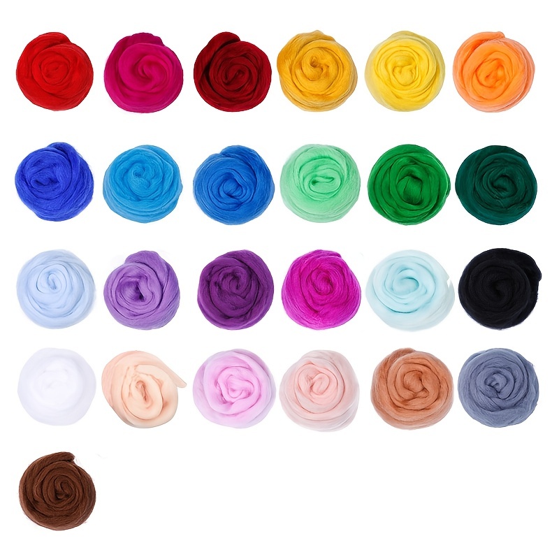 25 Color Needle Felting Kit Wool Felting Tool Handmade Felt Needle Set 7pcs  Pack