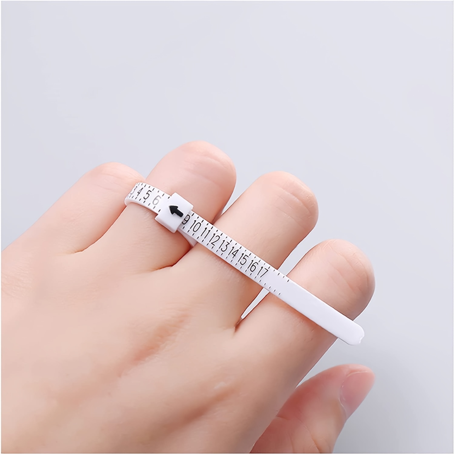 Ring Sizer, Dowsabel Ring Sizer Measuring Tool, Reusable Finger Size M