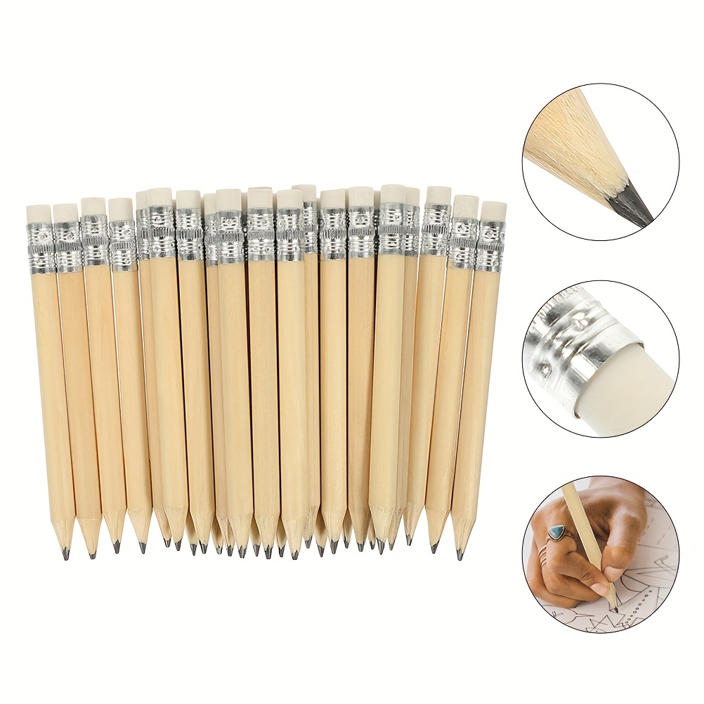 400 Round Golf Pencils Made Of Natural Wood Hb Core (about - Temu