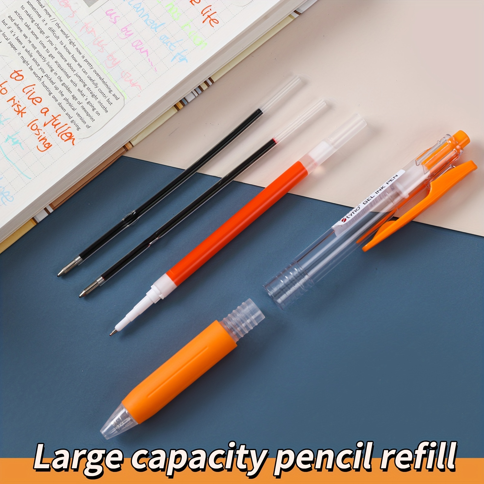 Large Capacity Needle Tube Gel Pens /12 Colors. Suitable For - Temu