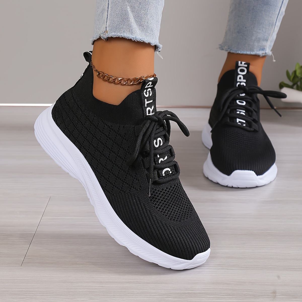 [sneakers] Lightweight Knitted Road Running Shoes