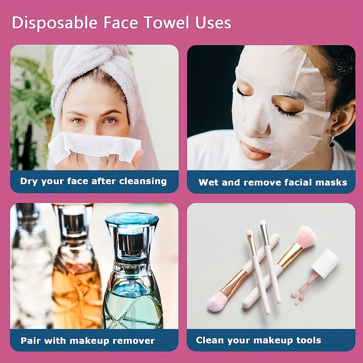Clean Skin Club Biobased Disposable Face Towel 36 Pcs