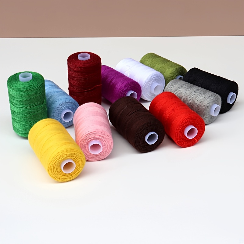 100 Meters 203 Thick Sewing Thread Color Polyester Thread DIY Handmade Home  Denim Clothing Tailor Line Sewing Machine Thread (Size : Medium)