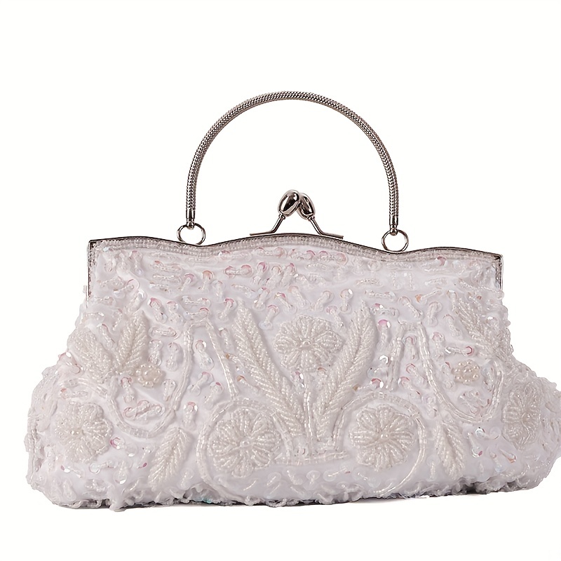 Womens Evening Clutch Bag Sequin Handbag With Clutch Sparkly