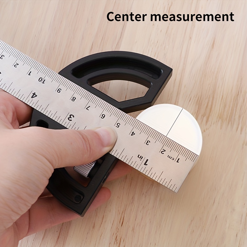 8” Adjustable Multi-Angle Ruler - Metric & Inch Measurement - T-Type  Woodworking Tool for Accurate Protractor Measurements