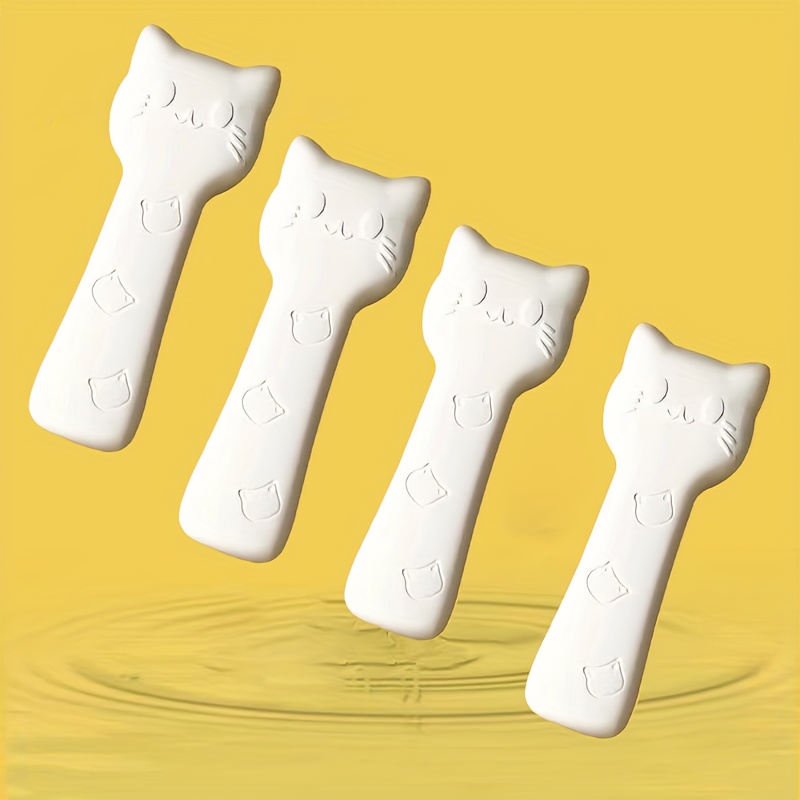 cat shape ceramic measuring spoons