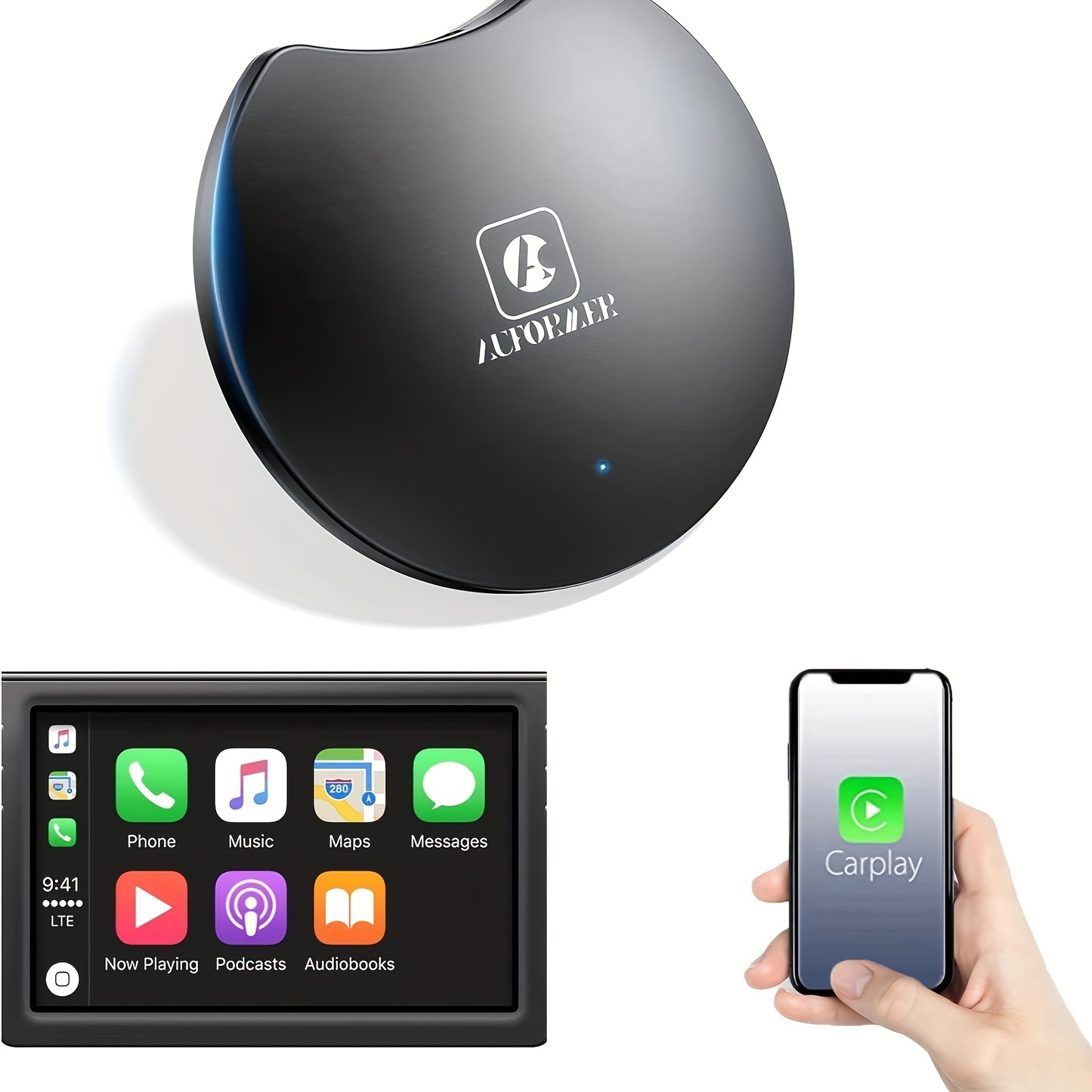 Wireless CarPlay Adapter For iPhone Apple Wireless Carplay Dongle,Plug Play  5GHz