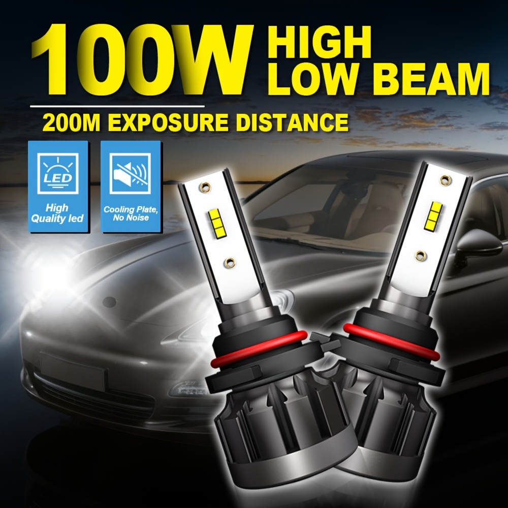 H7 100w Clear White Headlight Bulbs Main Dipped Beam Halogen Upgrade