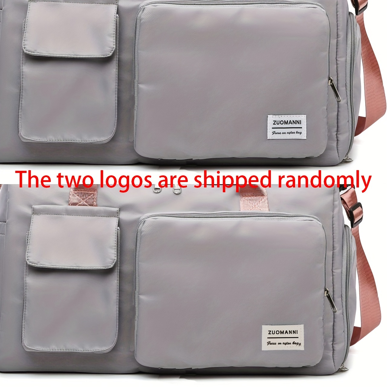 Large Logo Double-Pouch Crossbody Bag