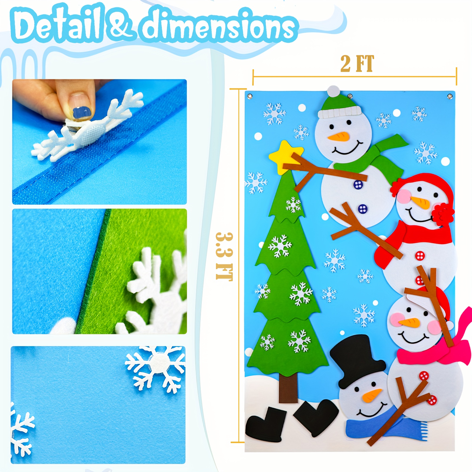 Party Set Fun Decoration Christmas Winter Fun Decorating Snowman Making Kit  Christmas Holiday Gift Snowman Kit Outdoor Making - Realistic Reborn Dolls  for Sale