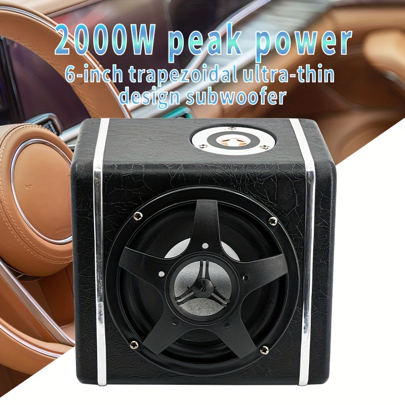 2000W 6-inch Super Powerful Car Subwoofer Car Active Subwoofer, Trapezoid  Car Audio With Tweeter