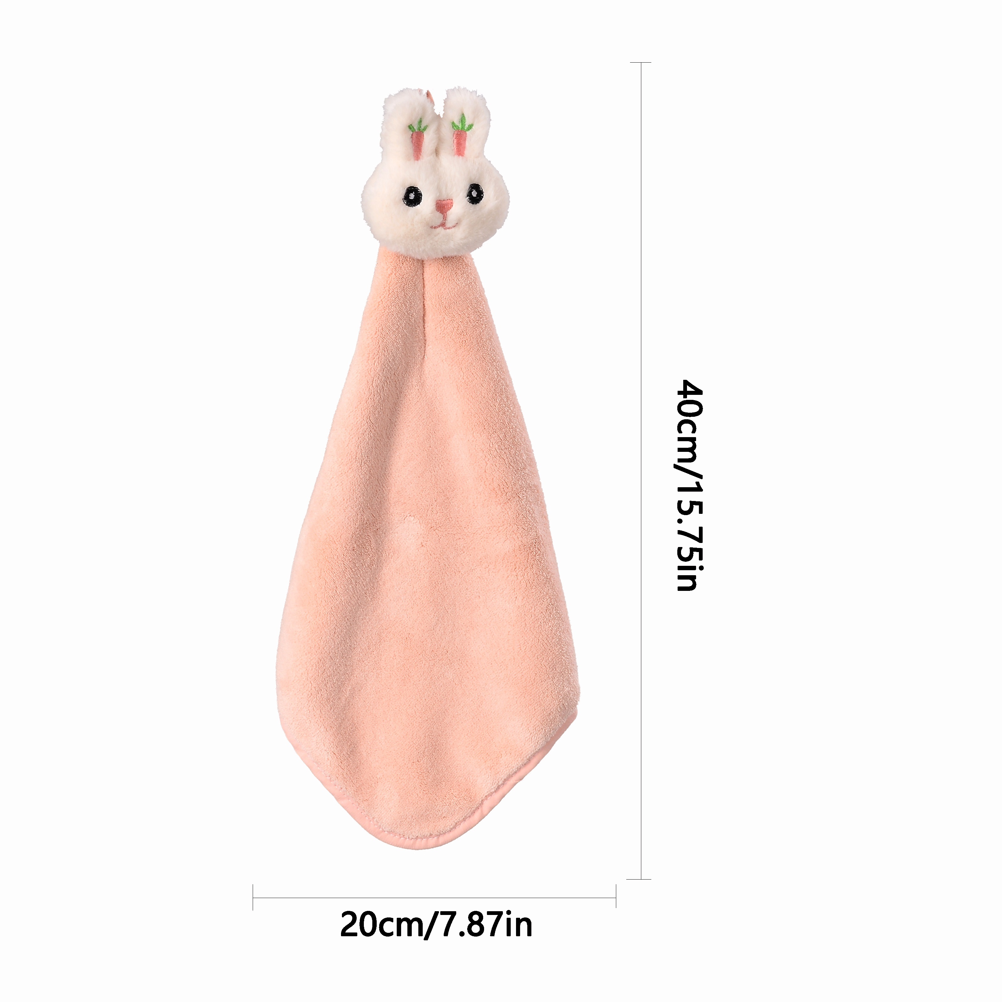 Cute Rabbit Design Fingertip Towel Hanging Towel For Wiping - Temu