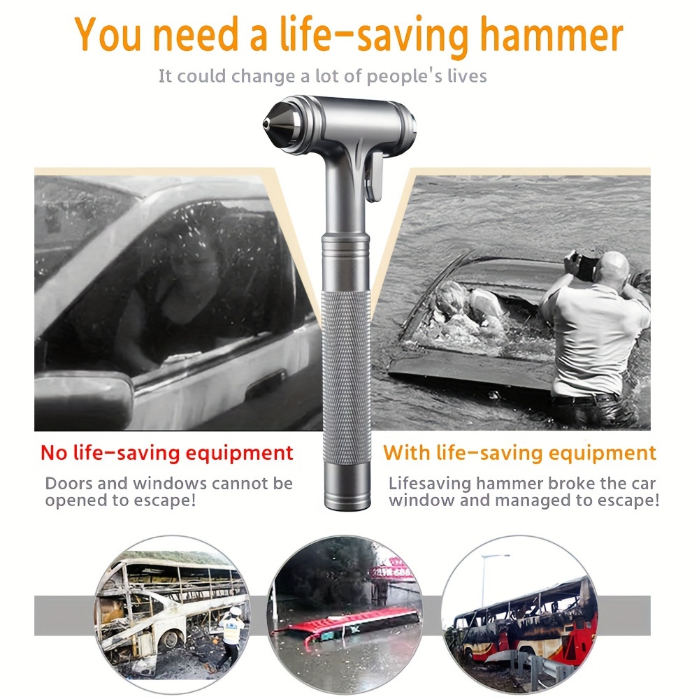 1 Car Emergency Hammer Emergency Hammer Life Saving Escape - Temu