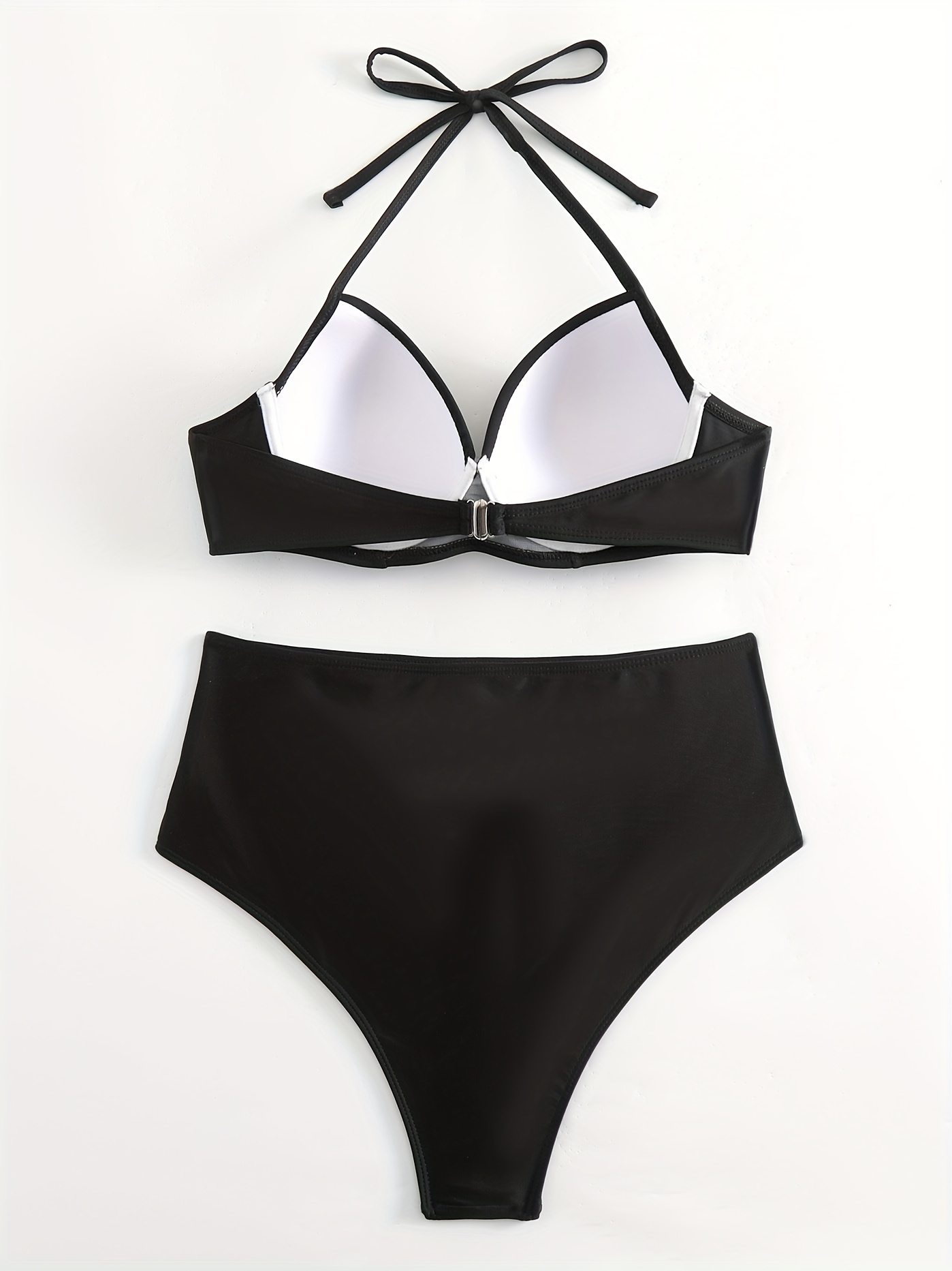 SHEIN Swim Basics Solid Color Tight Short Swim Trunks Bikini