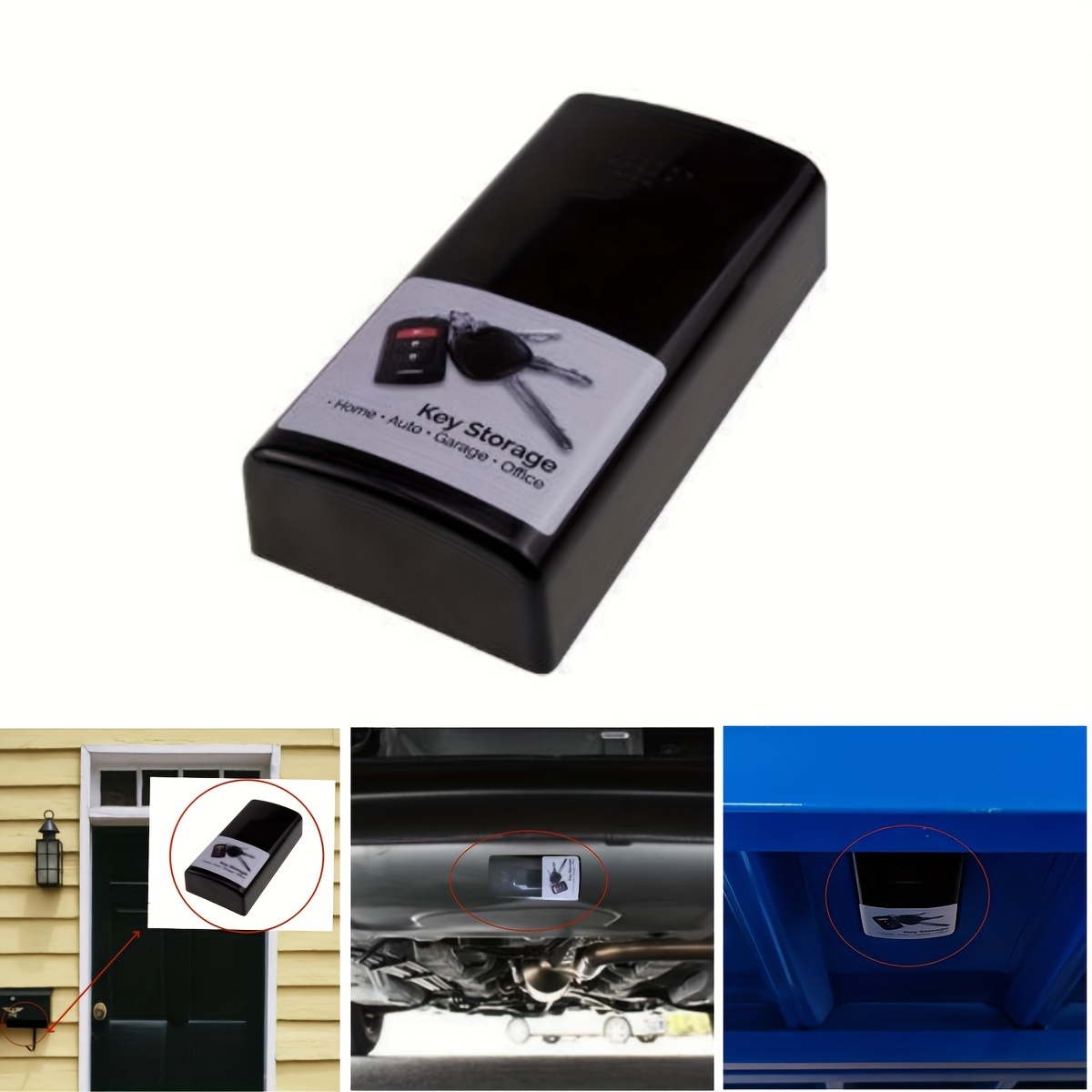 Magnetic Car Key Holder Box Outdoor Stash Key Safe Box With Magnet For Home  Office Car Truck Caravan Secret Box