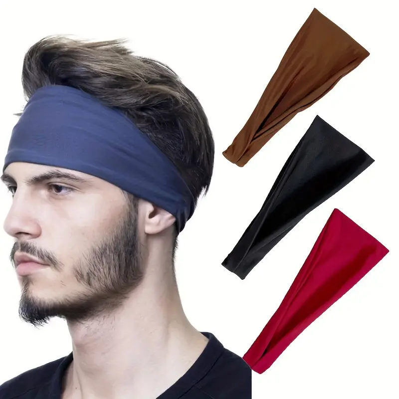 4pcs Basic Elastic Sports Headbands Yoga Running Fitness Headbands Men  Women - Toys & Games - Temu