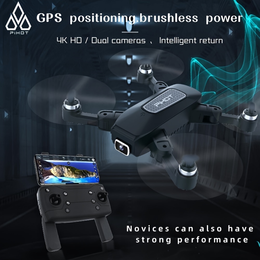 GPS RC Drone with 4K HD Camera 5G Transmission FPV Foldable Quadcopter For  Adult