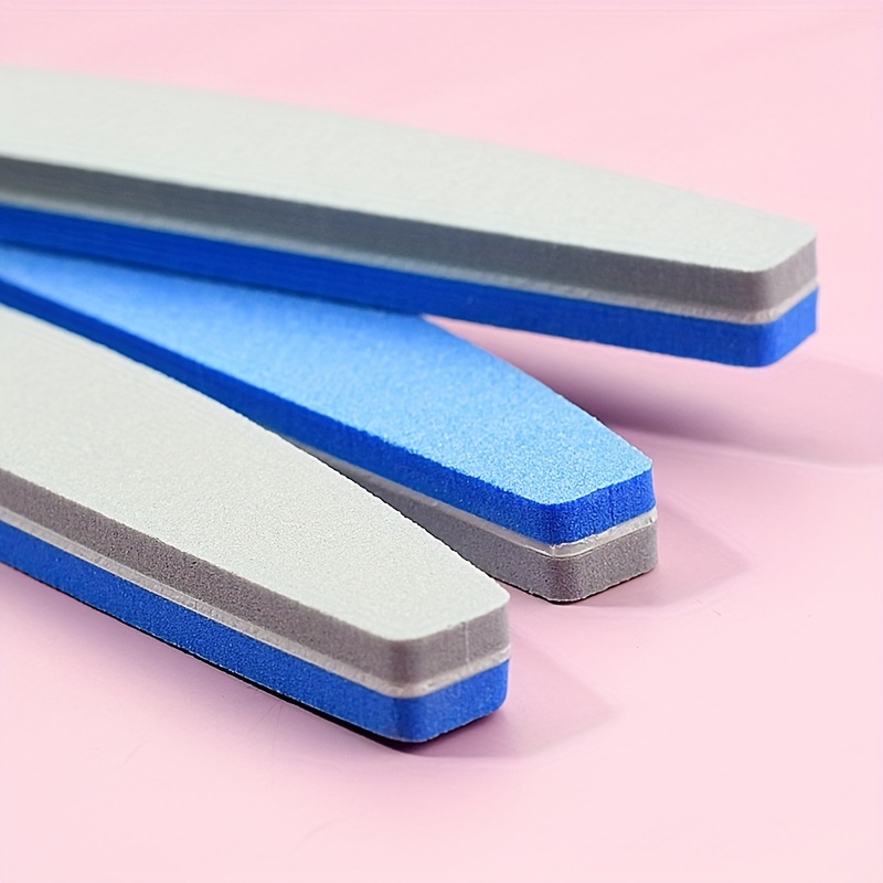 5pcs Double Sided Diamond Nail Buffer Block - Smooth and Shiny Nails