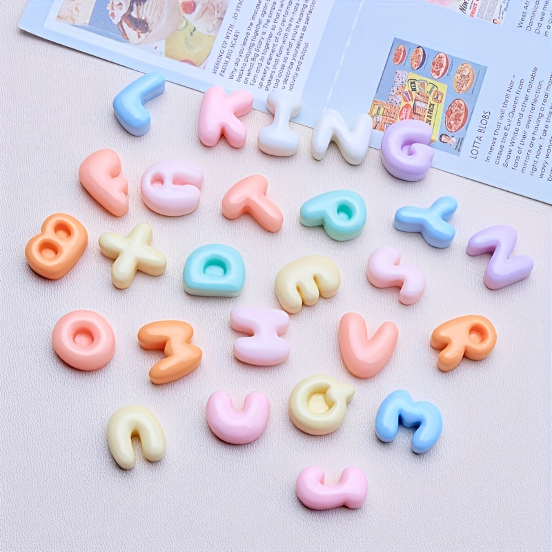 20pcs Random Cute Cartoon Epoxy Resin Accessories For Diy Phone Case,  Earrings, Hair Clips, Etc.