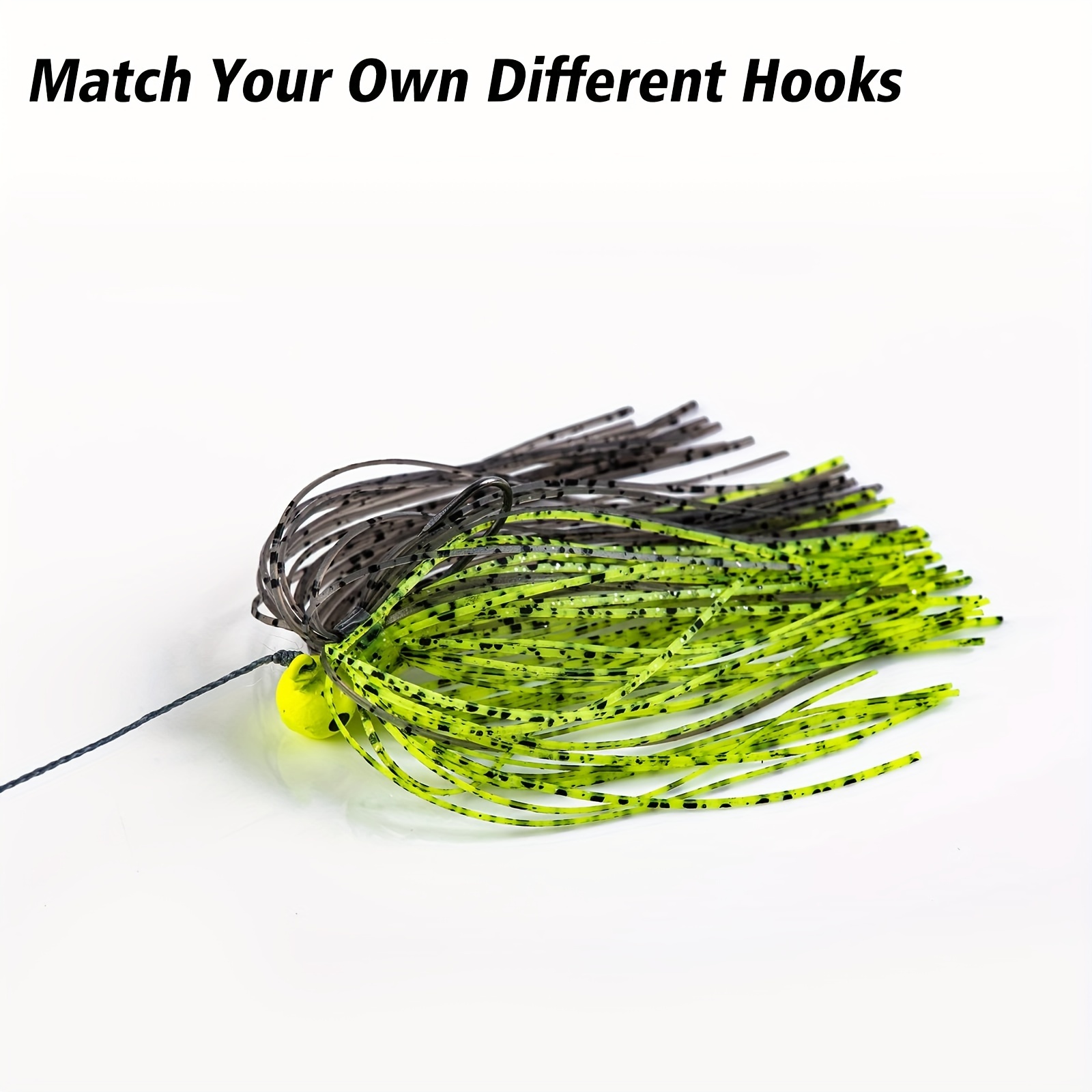 Bass Fishing Jigs Silicone Skirts Weedless Fishing Lures Flipping