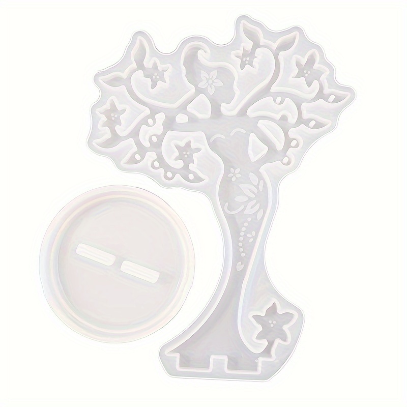 Crystal Epoxy Resin Mold Beauty Jewelry Stand Mold Jewelry Display Stand Mirror Mold
