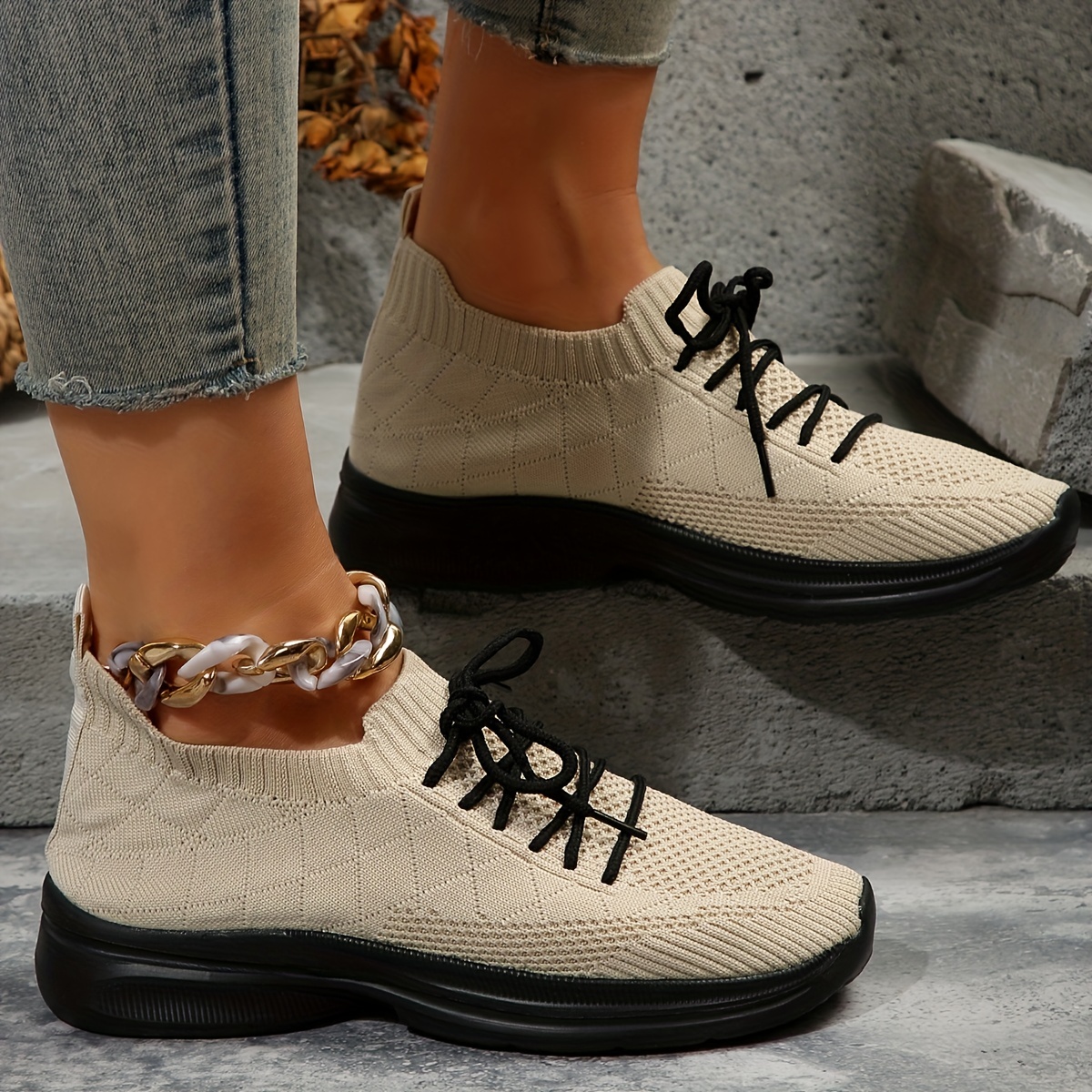 Women's Shockproof Walking Shoes Breathable Comfortable Sports Shoes