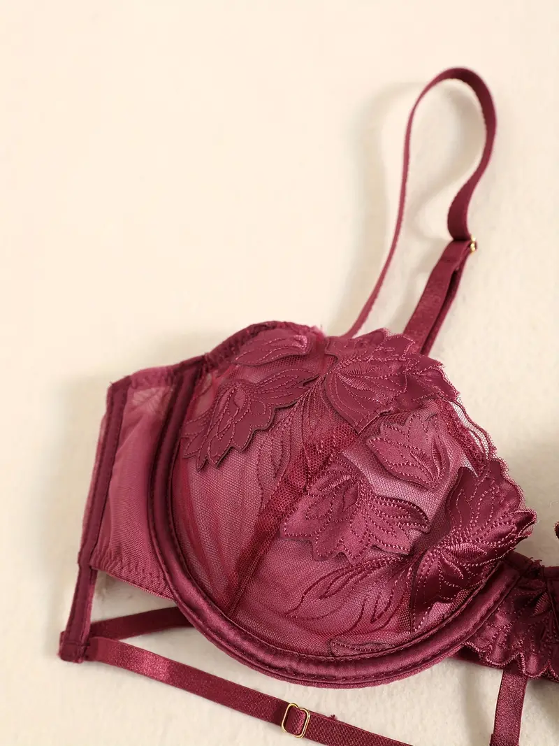 Burgundy push up bra from Victoria's Secret - Depop