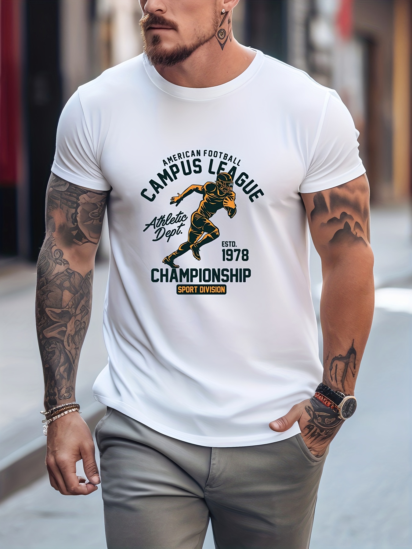 Vintage American Football T-shirt Design Graphic By