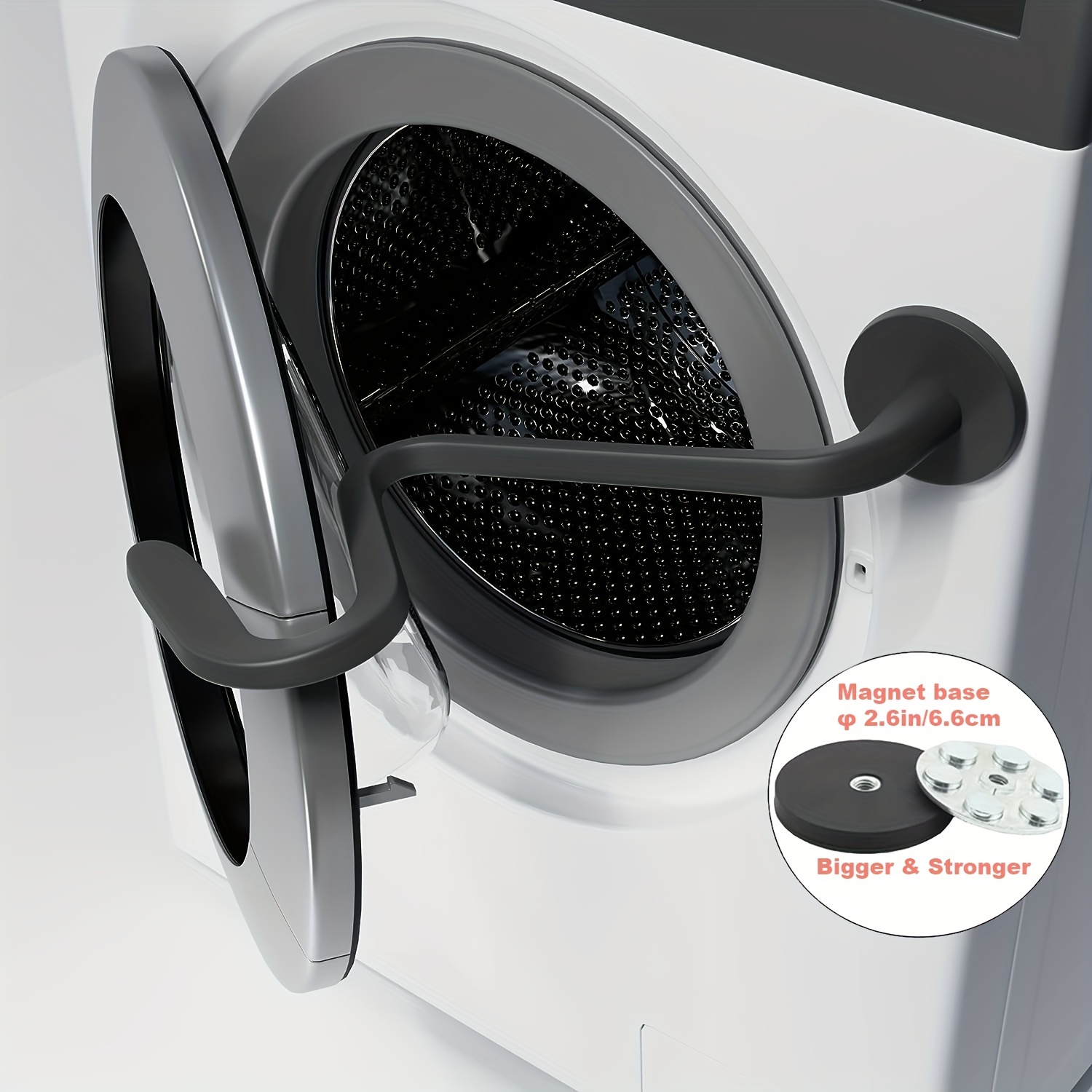 Support de porte de lave-linge à chargement frontal, support de porte  magnétique pour lave-linge, garde la porte de la laveuse ouverte,  accessoire flexible -- (Fulbox)