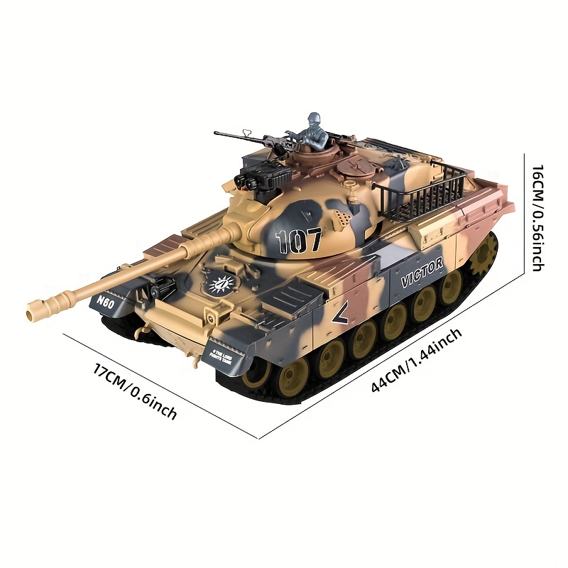 Remote Control Tank 1/18 Us M60 Main Battle Tank Terrain - Temu New Zealand