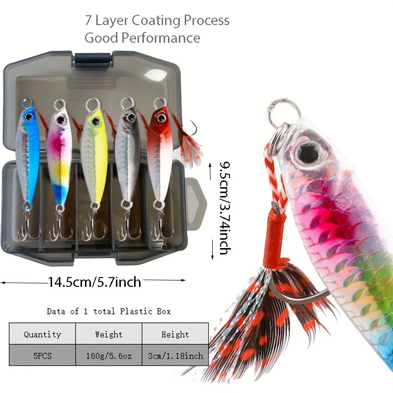 Fishing Lures 35g 45g 60g 80g Artificial Baits Fishing Lures Jigs Jigging  Lure Metal jig Fish Tackle Oscillating