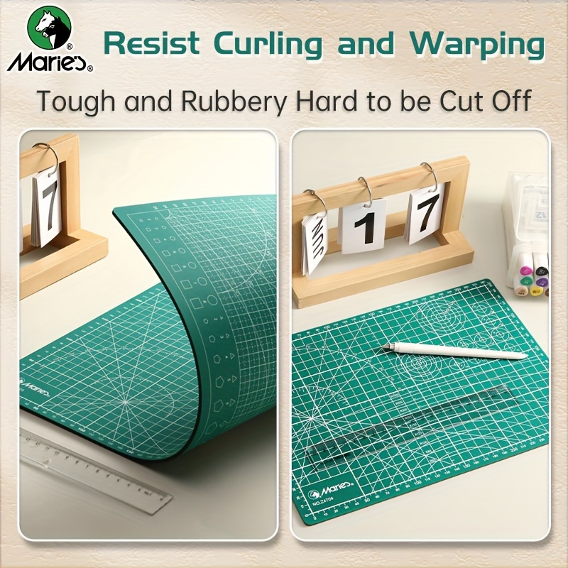 Cutting Mat, A3 Green Cutting Mat, Grid Line Cutting Mat, Rotating Cutting  Mat Double Sided Crafts - Temu