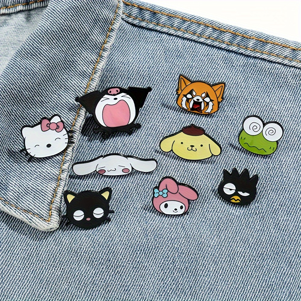 Sanrio My Melody Cinnamon Anime Enamel Pins Badge Backpacks Lapel Pin Jeans  Clothes Accessories Cartoon Jewelry Gift for Friend