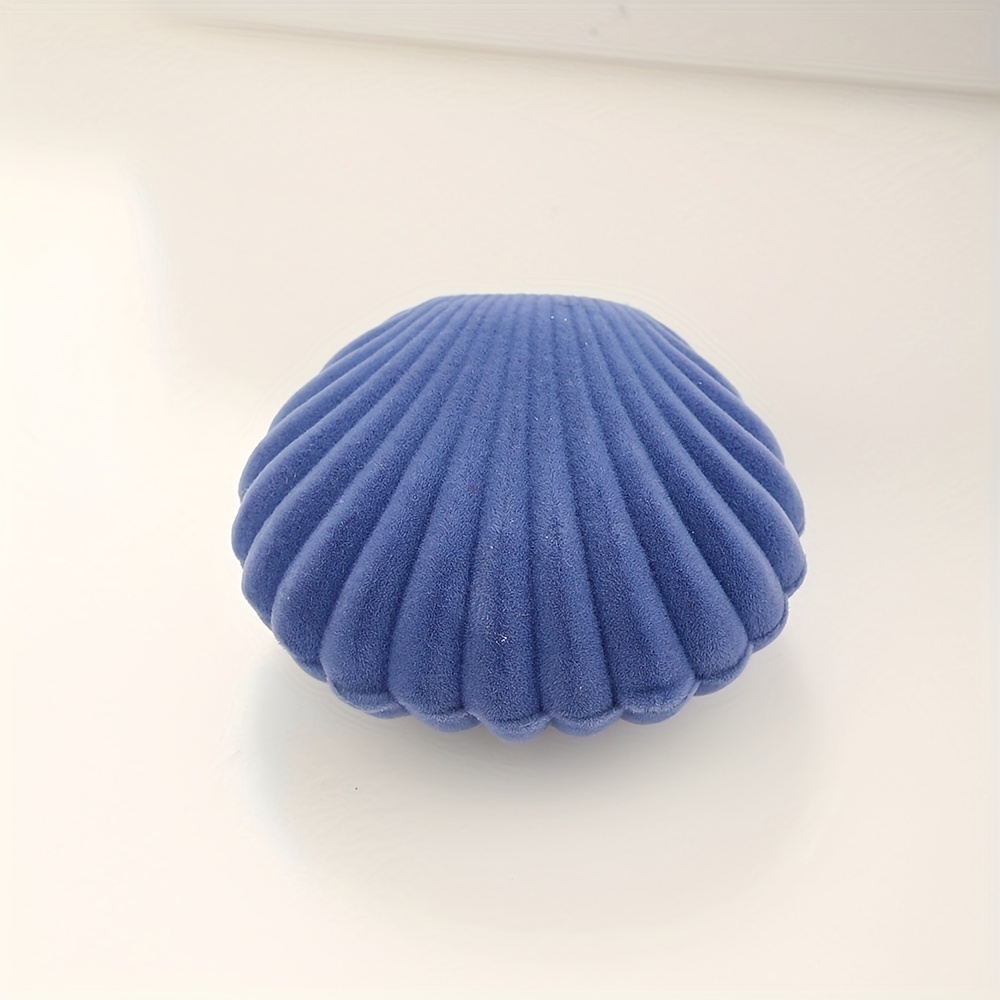 Small Shell Flocking Jewelry Box