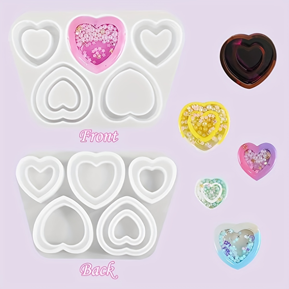 Resin Shaker Mold Candy Shaped Silicone Molds Quicksand - Temu