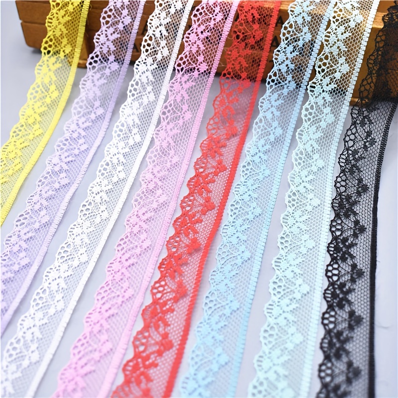Elastic Lace Ribbon Trim Tape Embroidered Net Cord For Sewing Clothes  Decoration