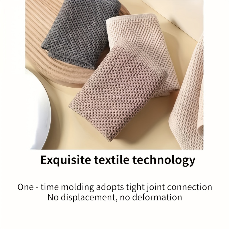 Soft Waffle Weave Dish Towels Absorbent Kitchen Cleaning Towel