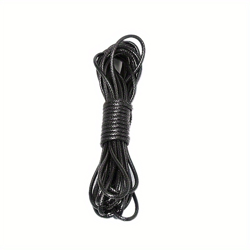 2mm Black White Waxed Cord 10 Meters/Lot Waxed Thread Cord String Strap  Necklace Rope For Jewelry Making