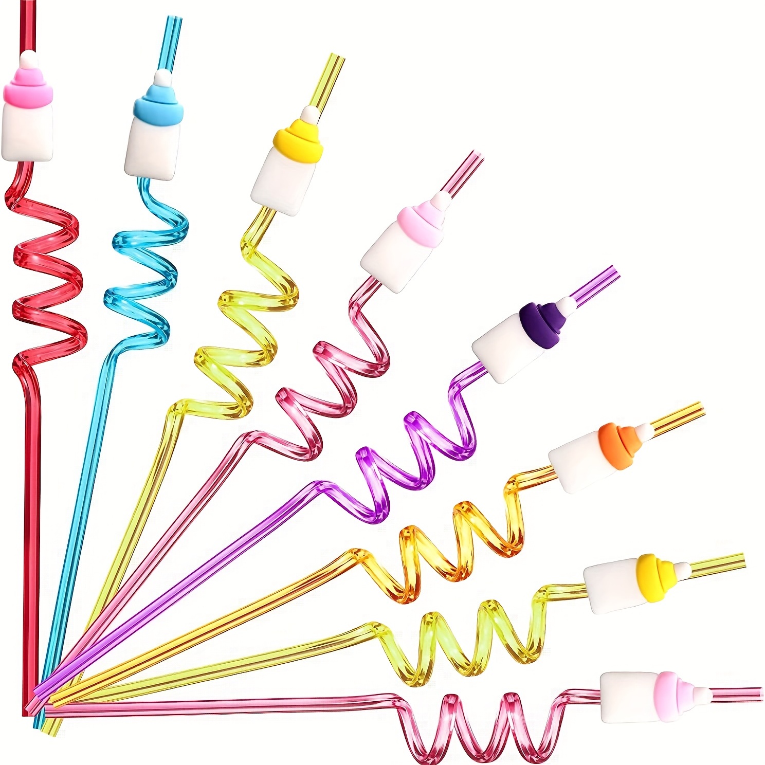 Reusable Plastic Straws With 2 Cleaning Brushes - Perfect For Candyland  Party Favors! - Temu