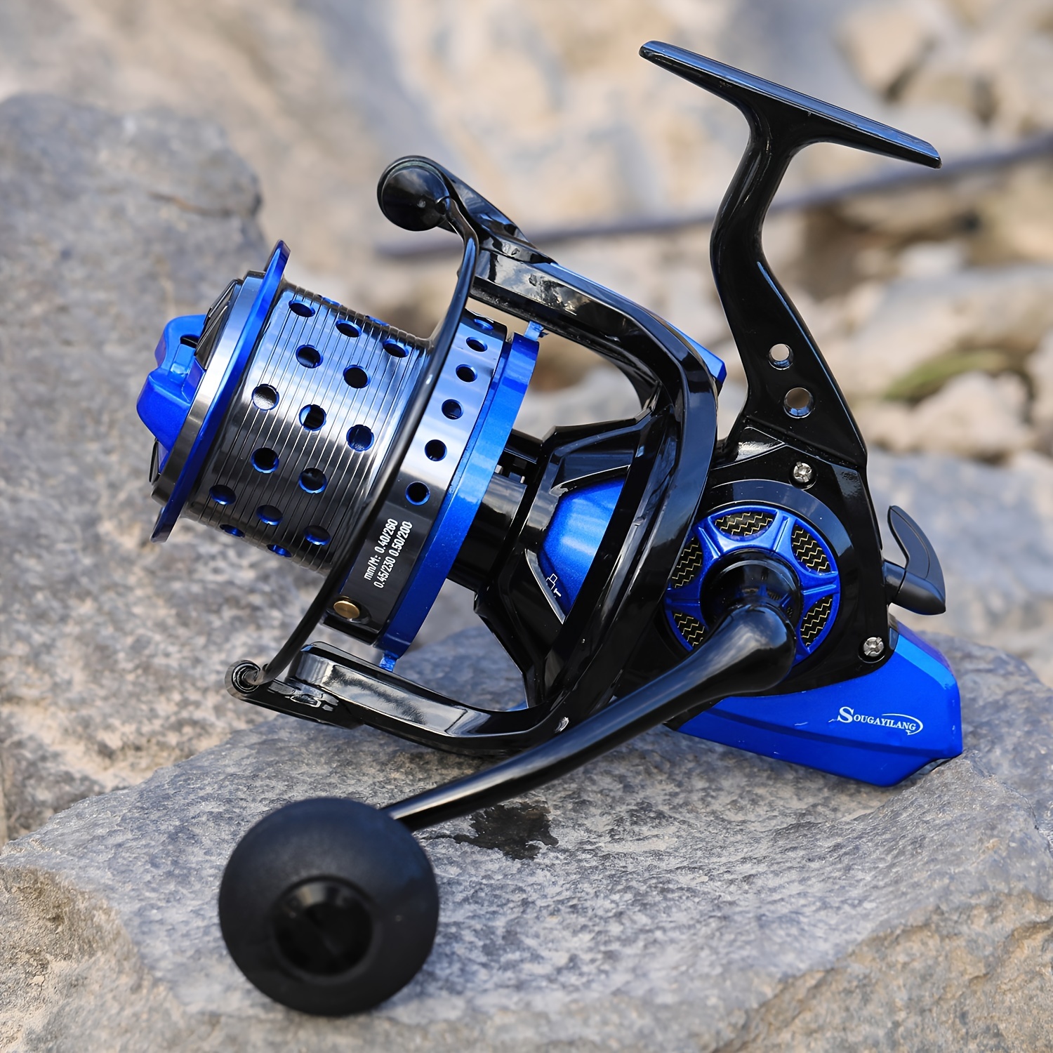 11+1 ball Sougayilang 10000 Series Spinning Reel - High Performance Fishing  Wheel with Smooth Bearings and 4.7:1 Gear Ratio