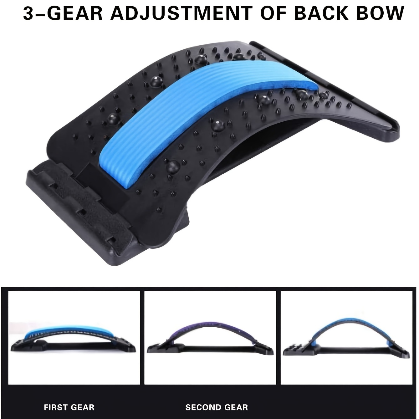 Back Stretcher, Spine Deck, Backright Lumbar Relief Lower Back Stretcher,  Multi-Level Back Massage Stretcher Device, Upper and Lower Back Pain  Relief, Spinal Pain Relieve : : Health & Personal Care