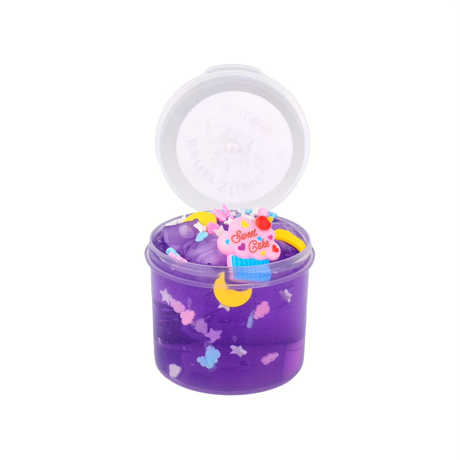 Jelly Cube Crunchy Slime Kit Yellow Purple Green Blue Clear - Temu ...